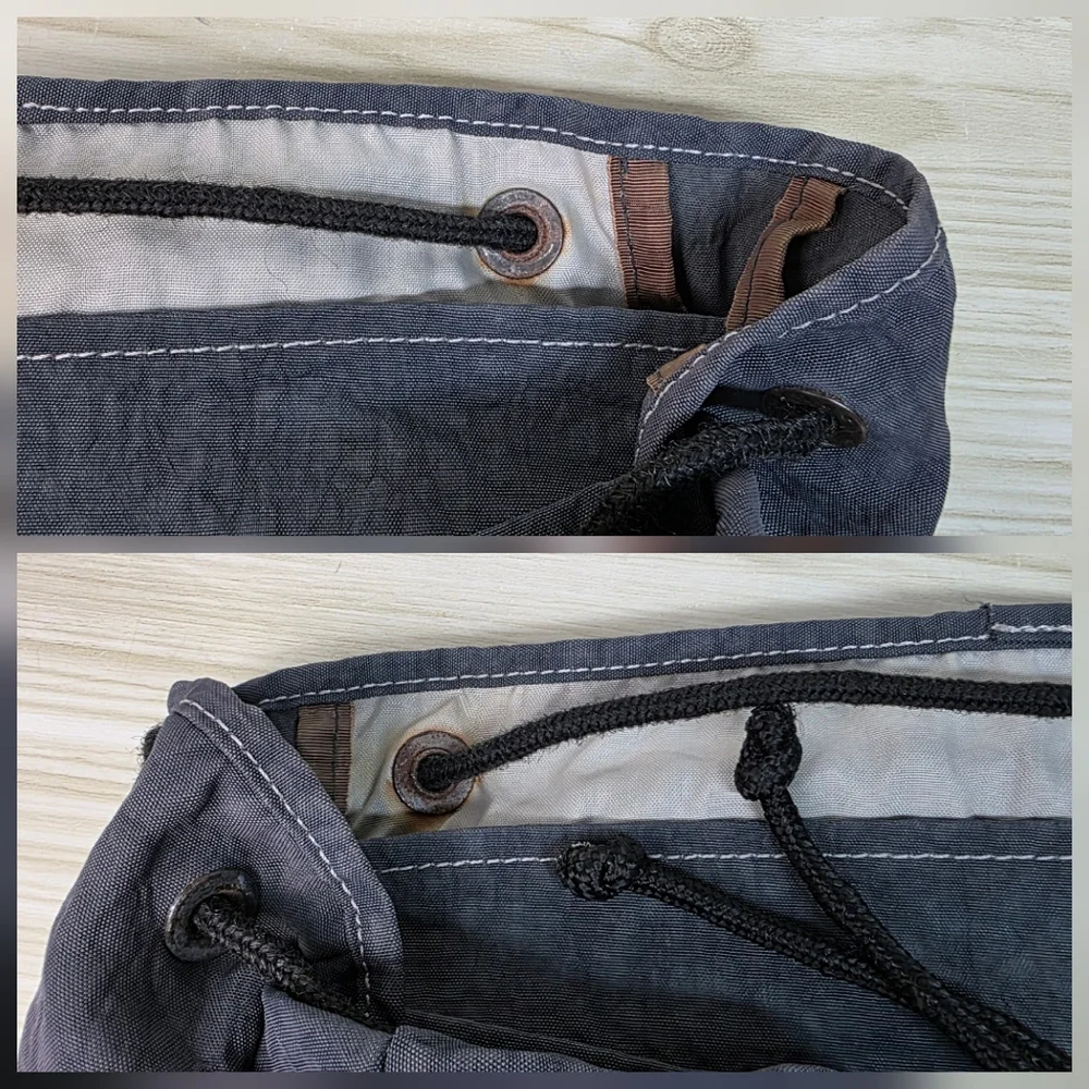 Kipling Gray Pullsack Backpack